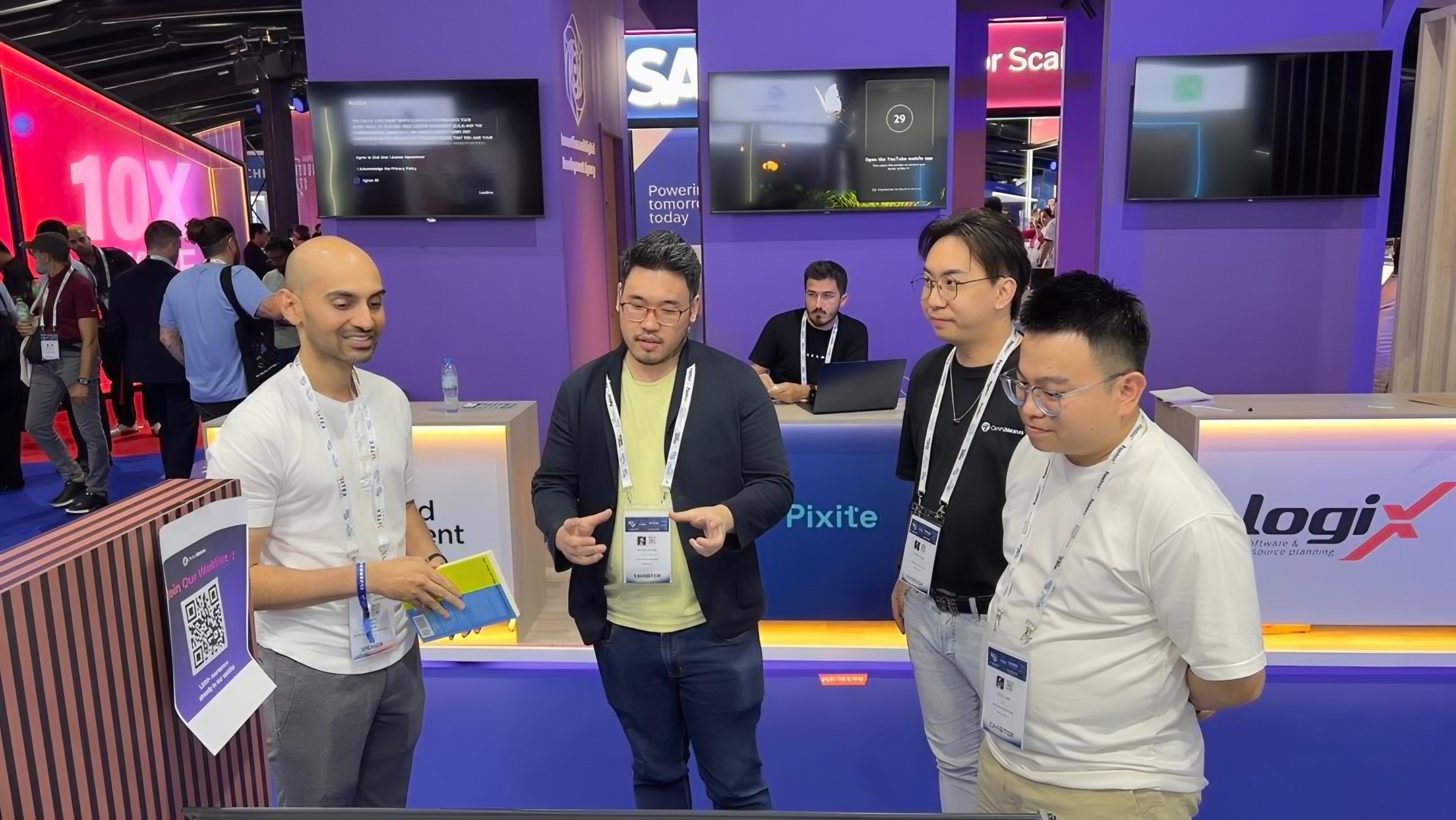 The team with Neil Patel at GITEX